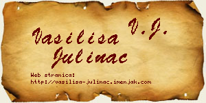 Vasilisa Julinac vizit kartica